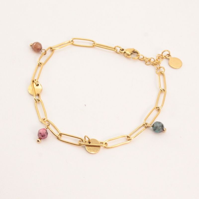 Pulsera Eslabones y Piedras