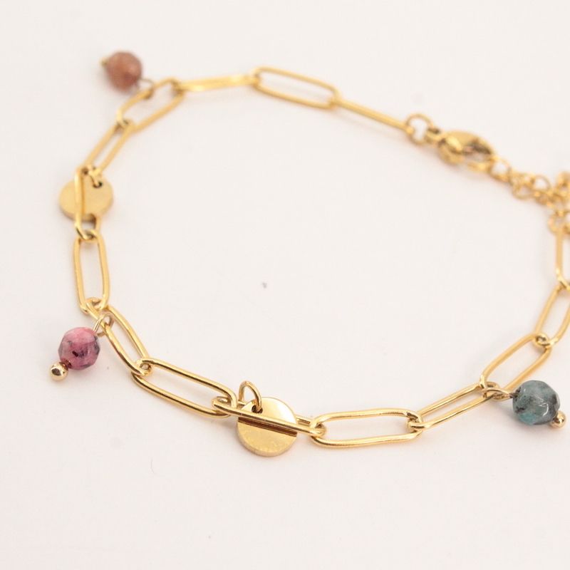 Pulsera Eslabones y Piedras