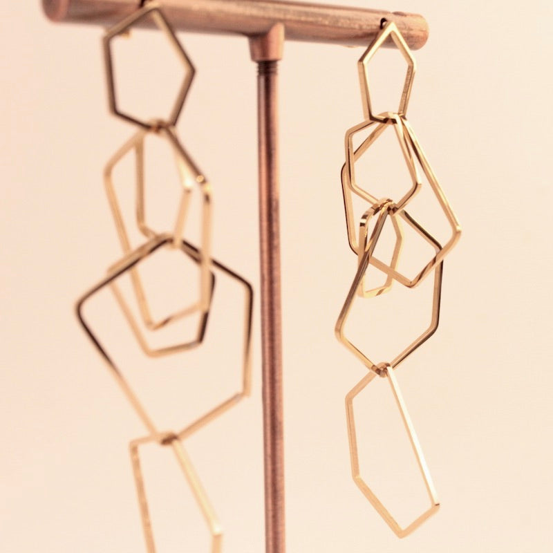 Pendientes Pentágono