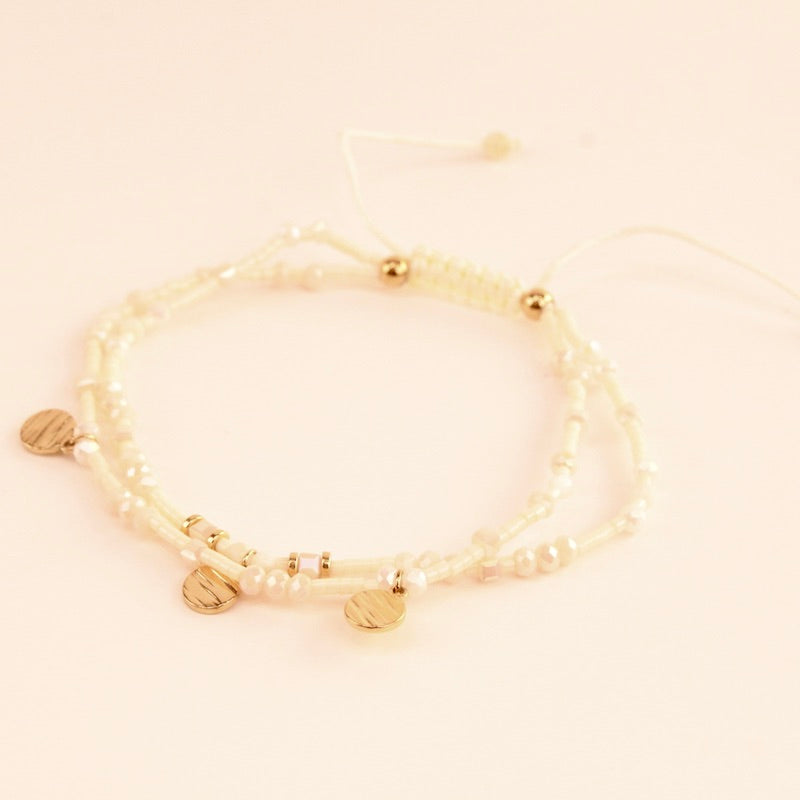 Pulsera Doble Perlas