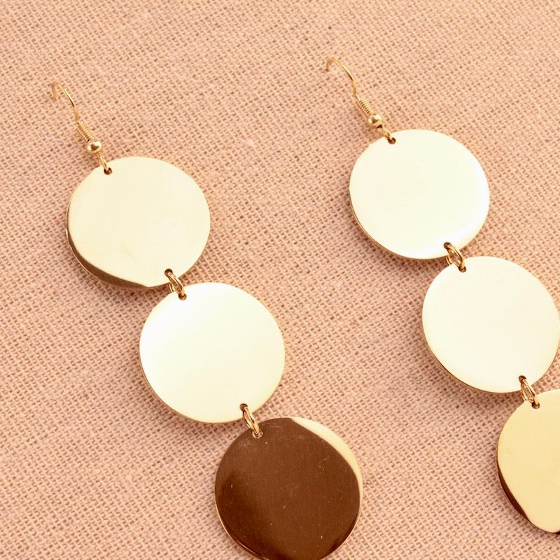 Pendientes Tri-Círculos