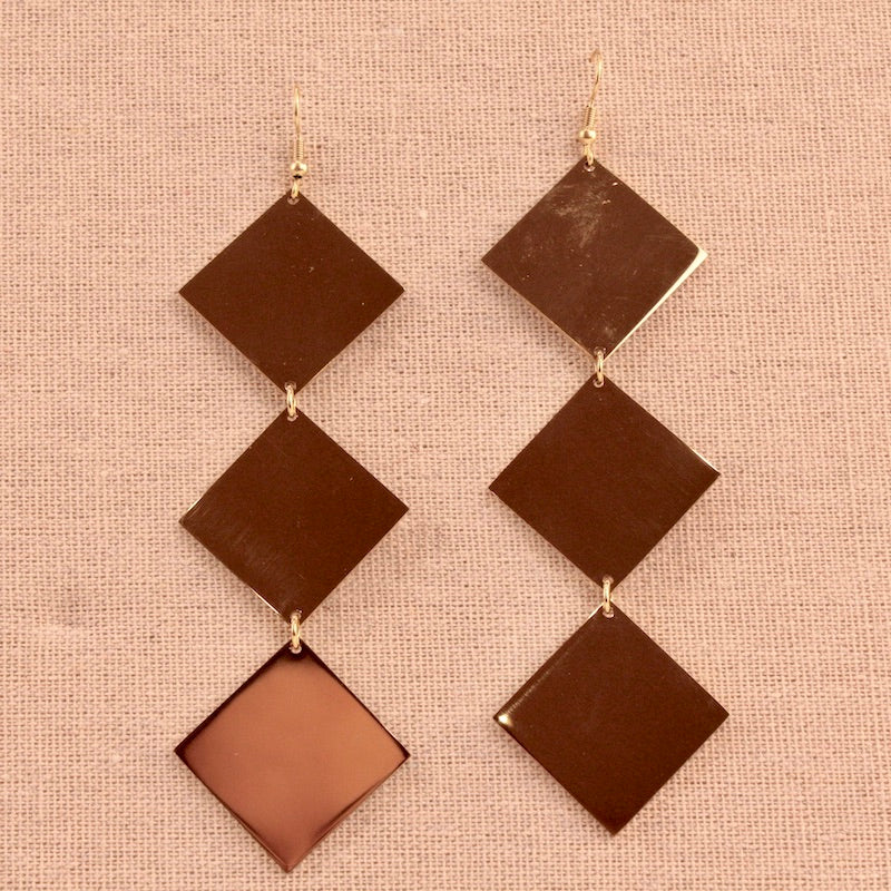 Pendientes Tri-Rombos