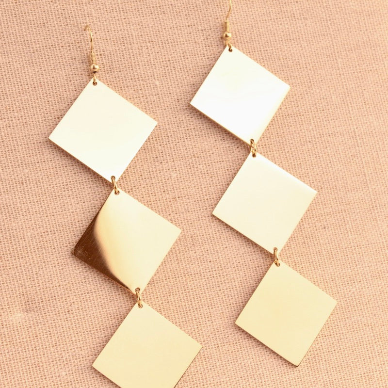 Pendientes Tri-Rombos