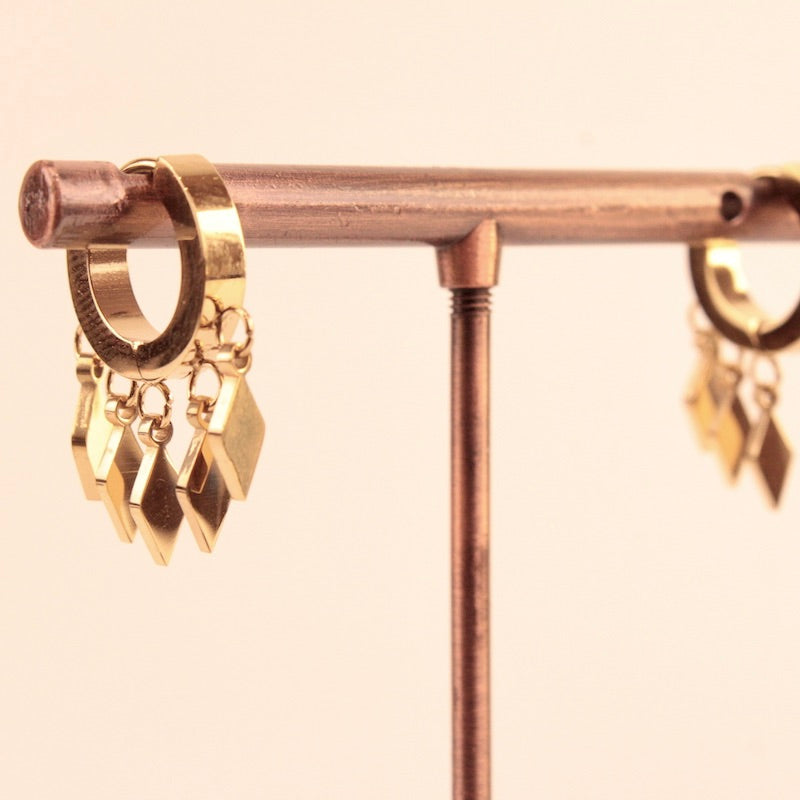 Pendientes Aro Rombos