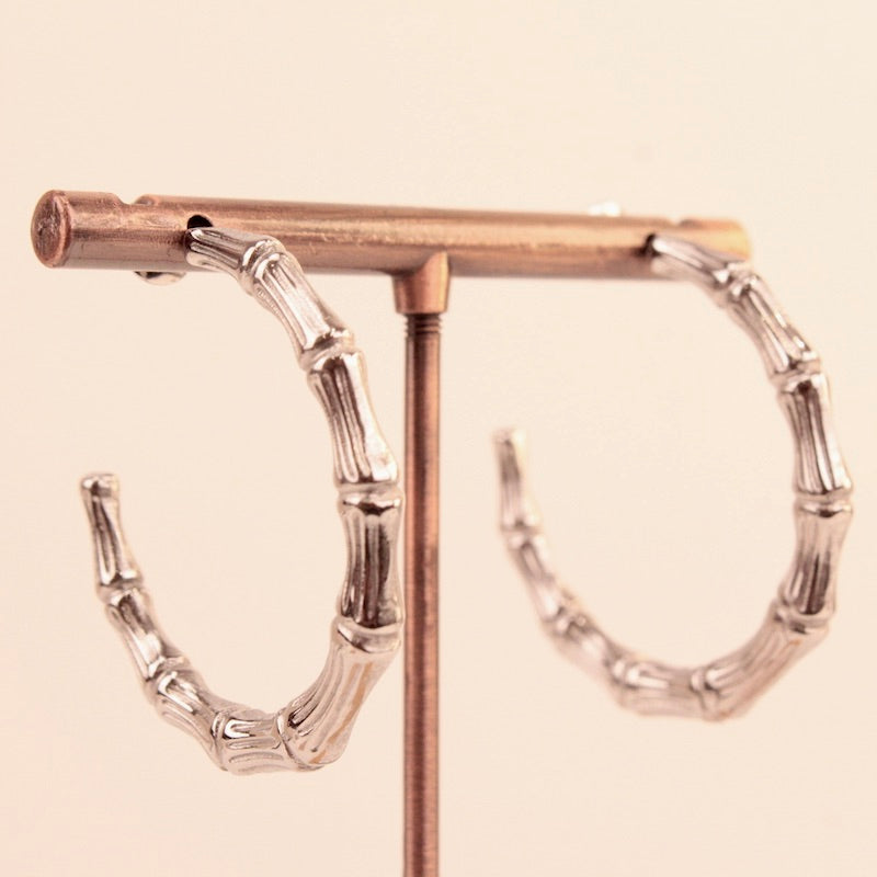 Pendientes Aro Bambú Grueso