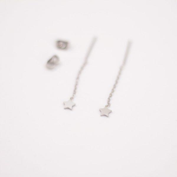 Pendientes Cadenita Estrella