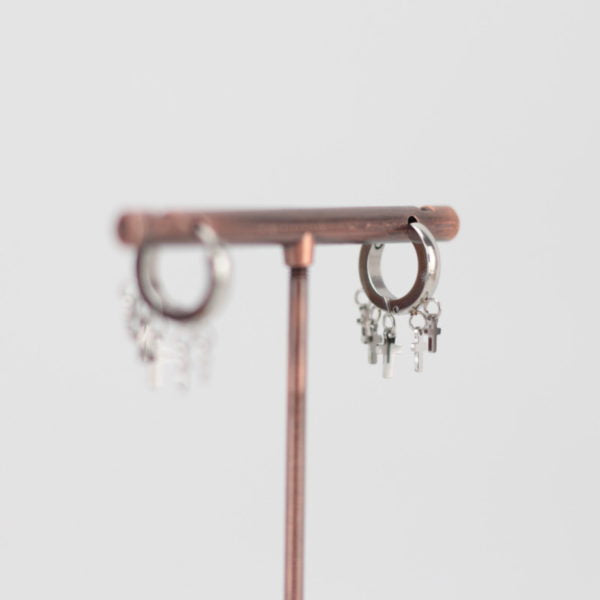 Pendientes Aro Crucecitas