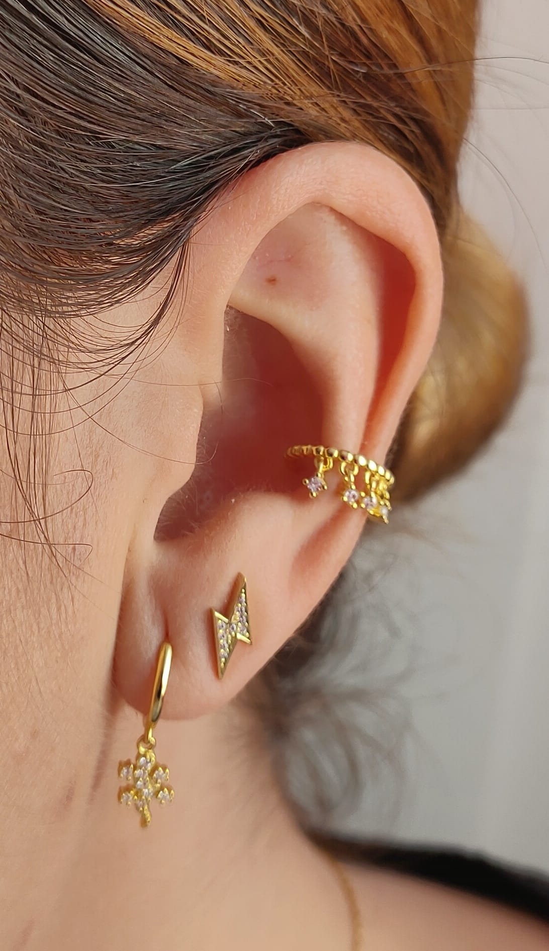 Ear Cuff Colgante Plata