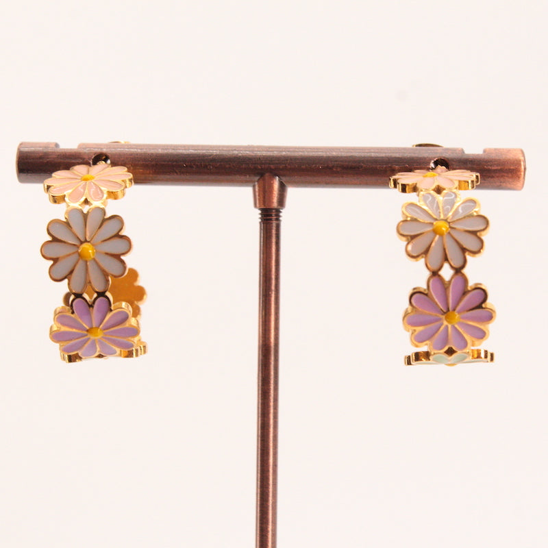 Pendientes Aro Margaritas