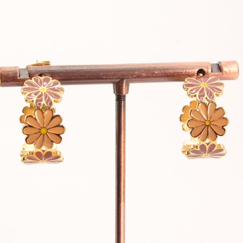 Pendientes Aro Margaritas