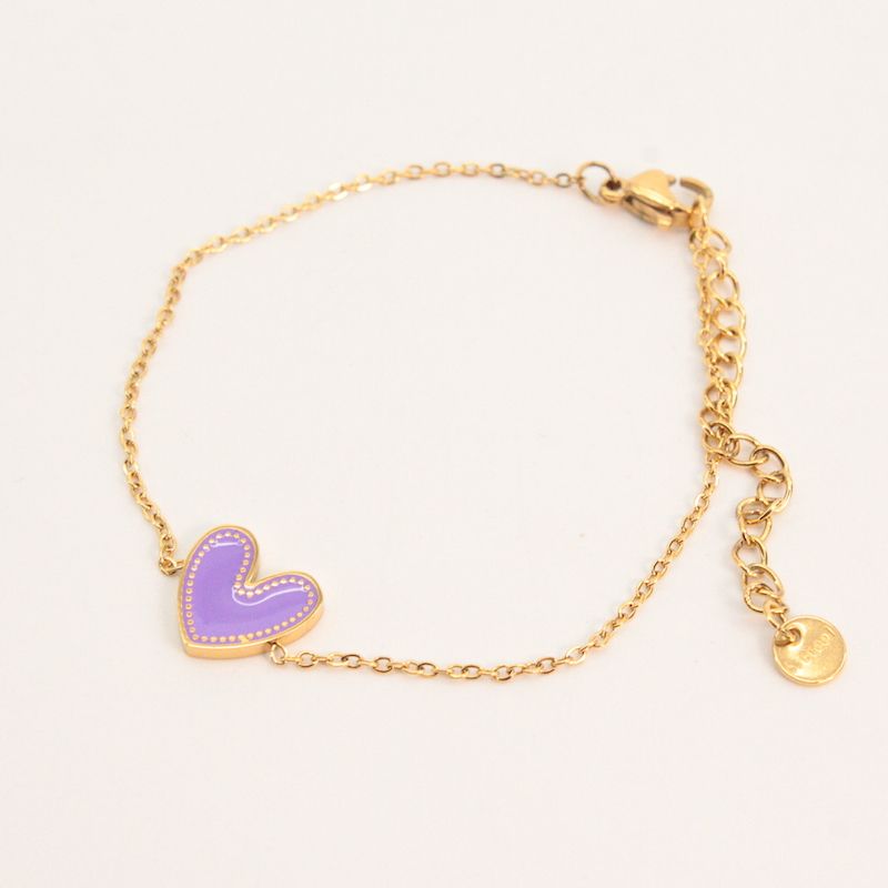 Pulsera Corazón Esmaltado
