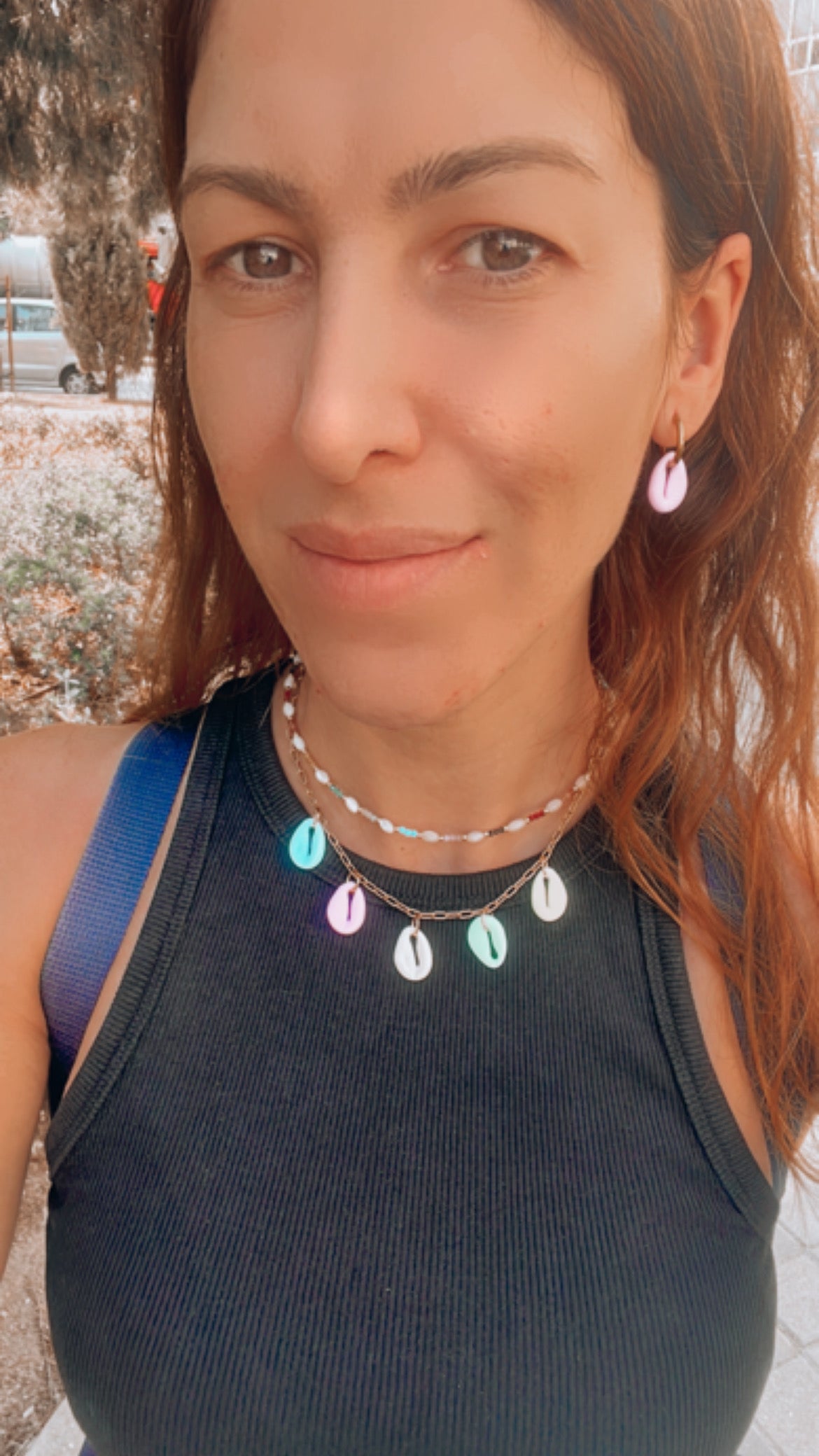 Colgante Conchas Resina