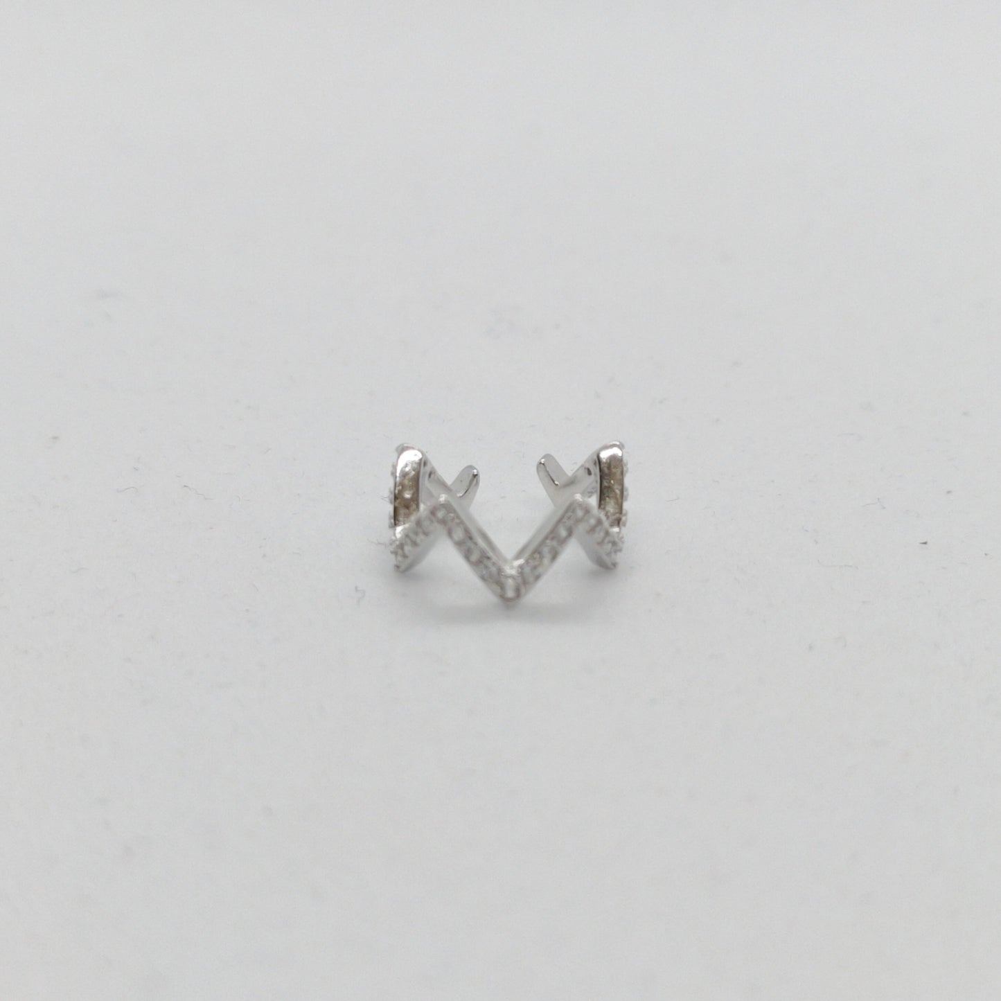 Ear Cuff Zig Zag Plata