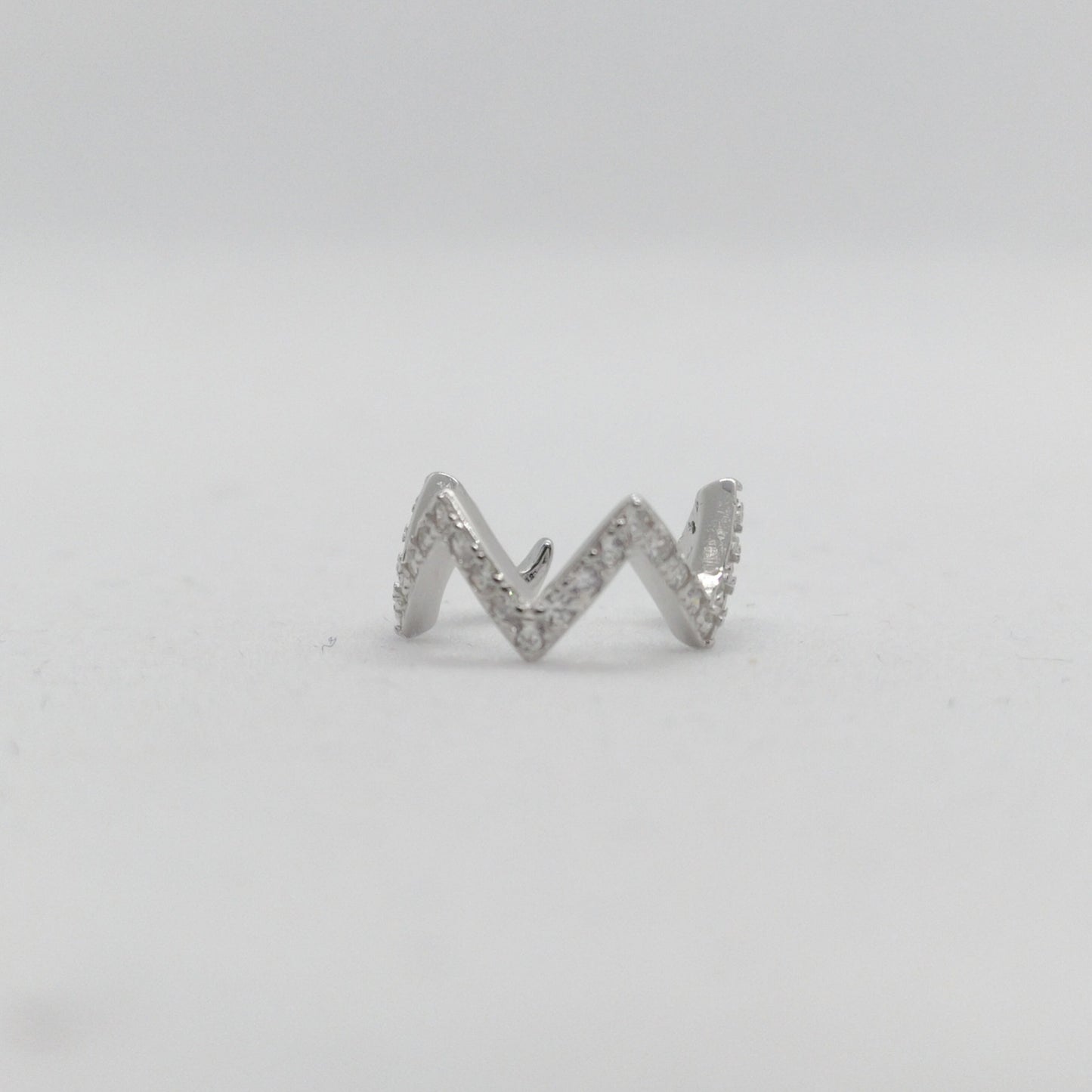 Ear Cuff Zig Zag Plata