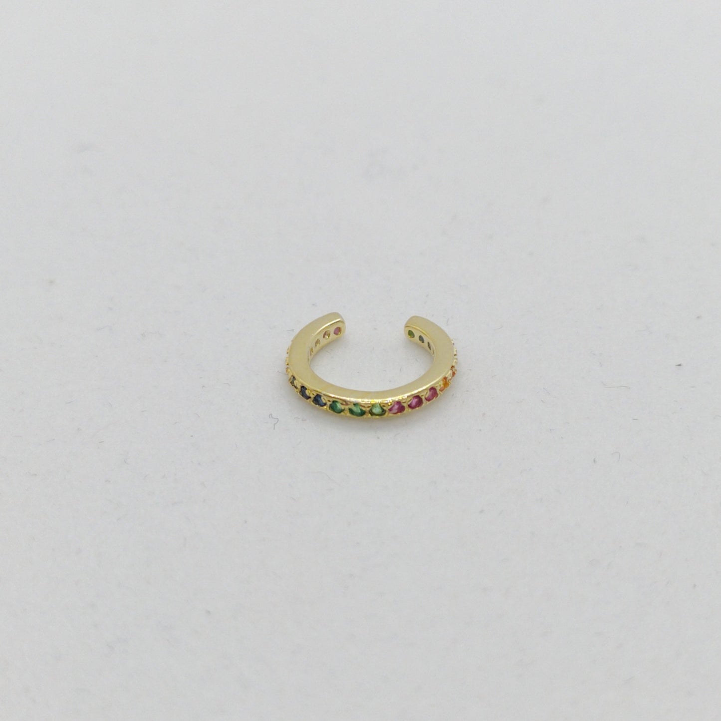 Ear Cuff Arcoiris Dorado