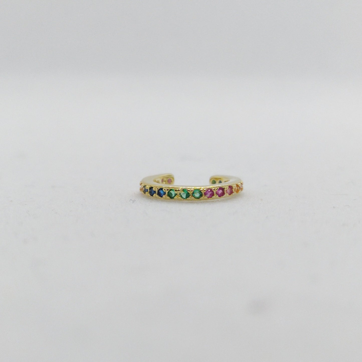 Ear Cuff Arcoiris Dorado