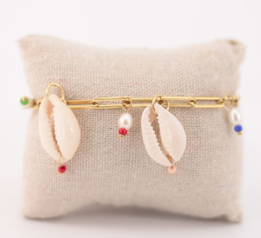Pulsera Eslabones y Conchas