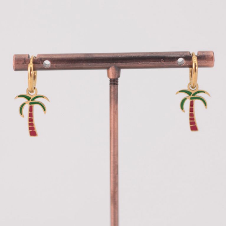 Pendientes Aro Palmera