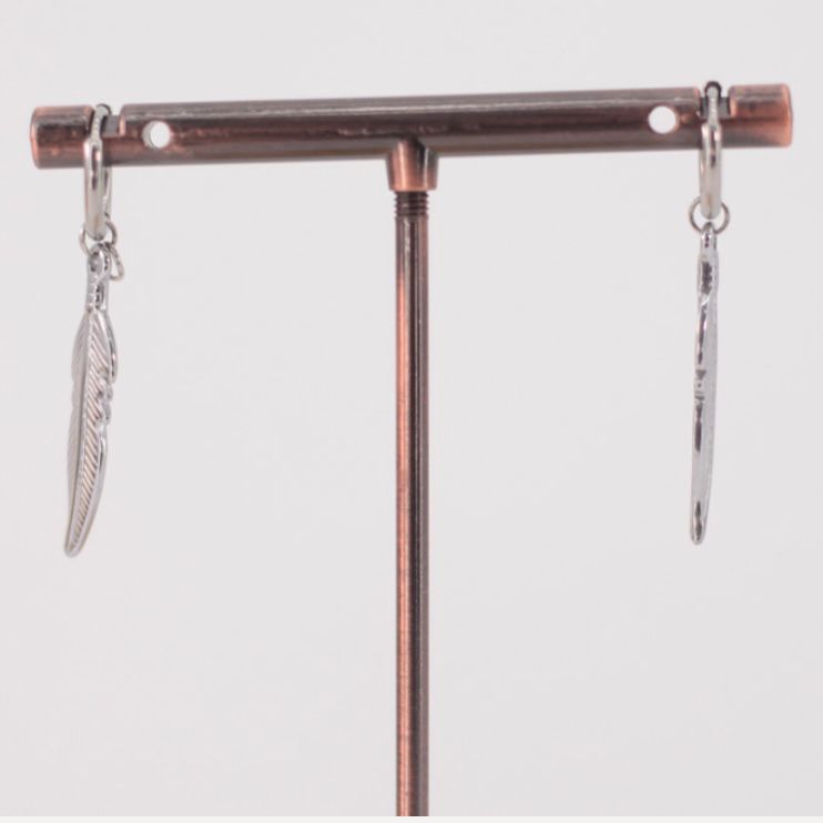 Pendientes Aro Pluma