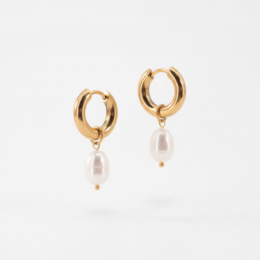 Pendientes Aro Maxi Perla