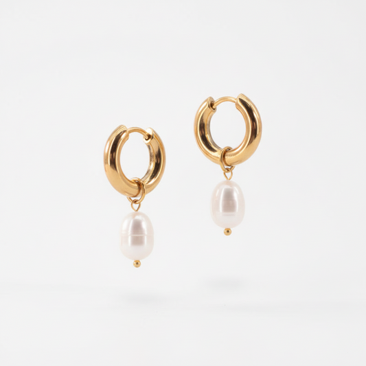 Pendientes Aro Maxi Perla