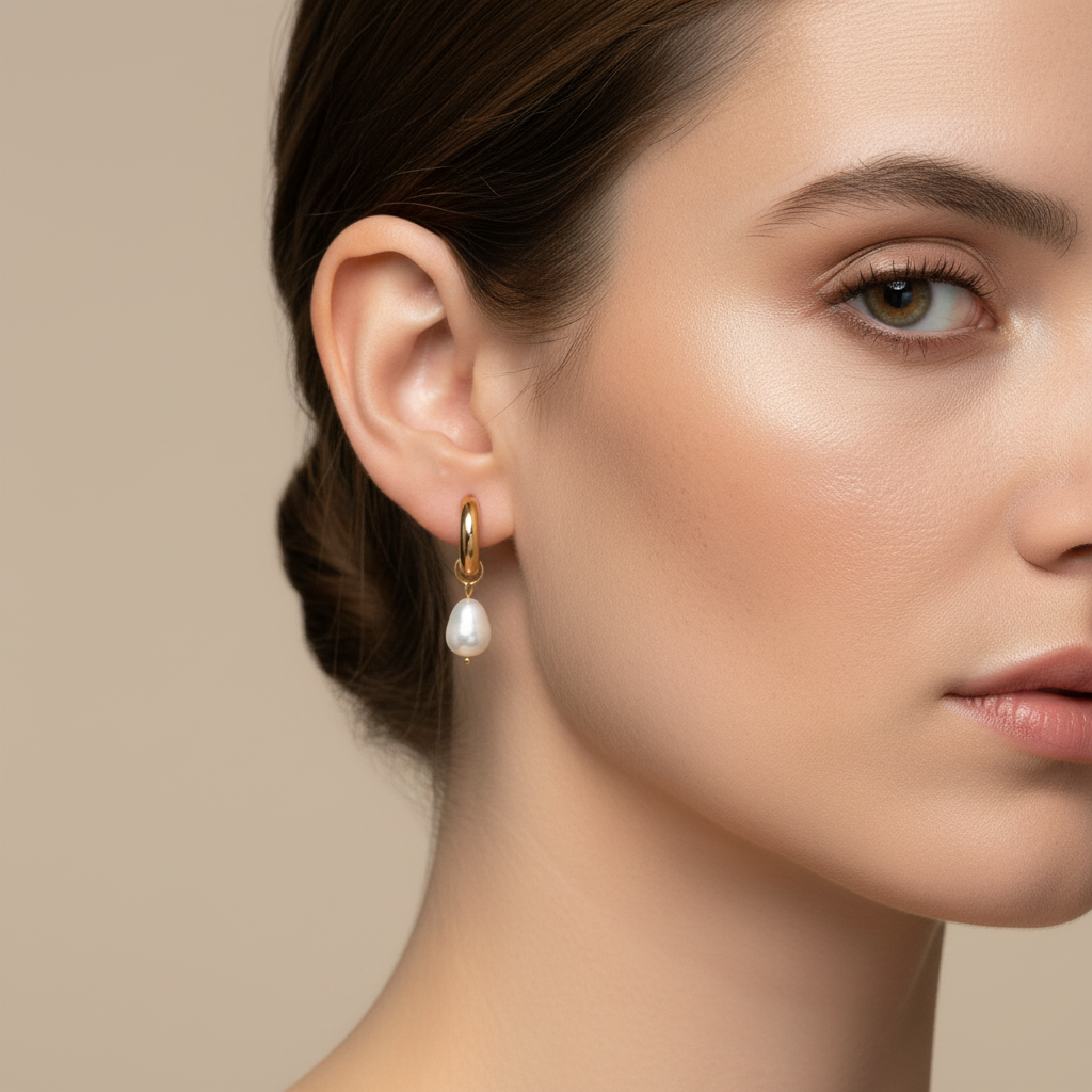 Pendientes Aro Maxi Perla