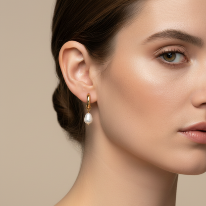 Pendientes Aro Maxi Perla