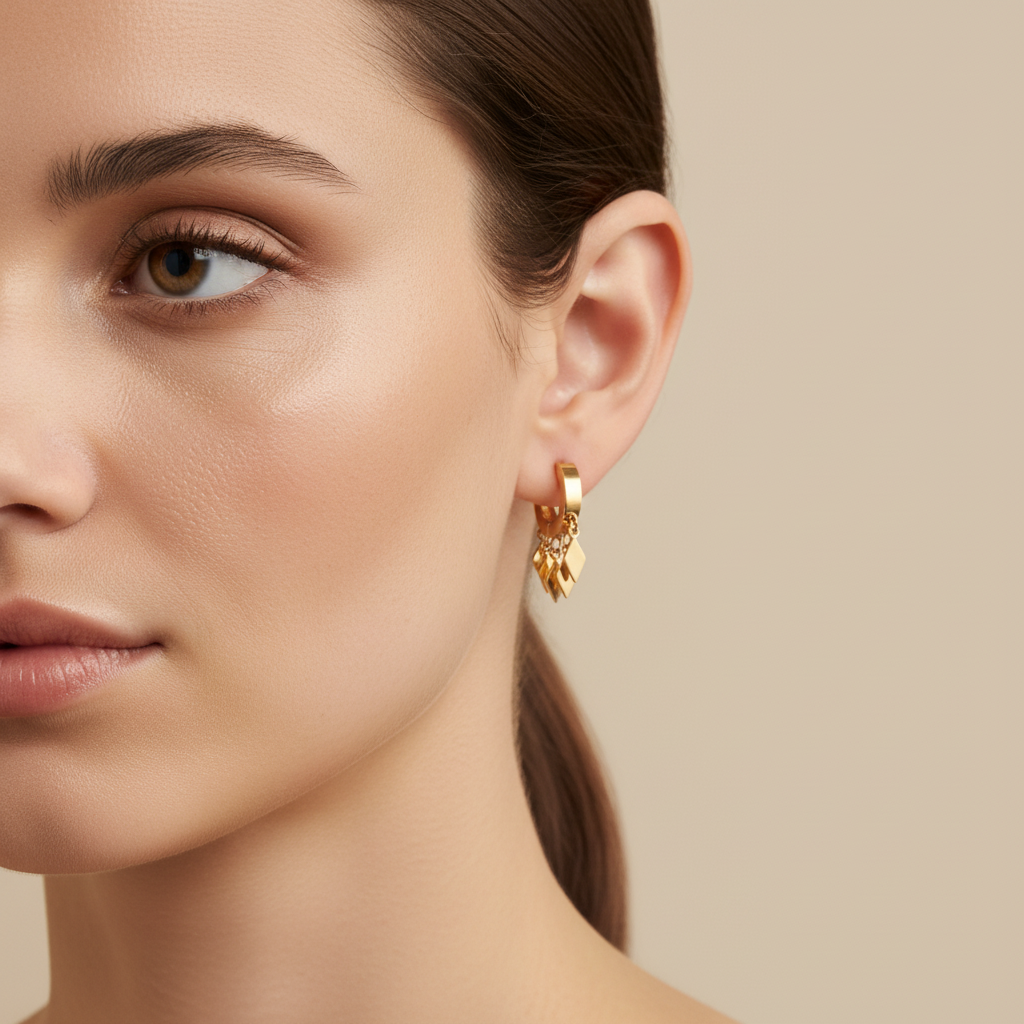 Pendientes Aro Rombos