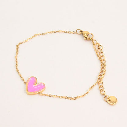 Pulsera Corazón Esmaltado